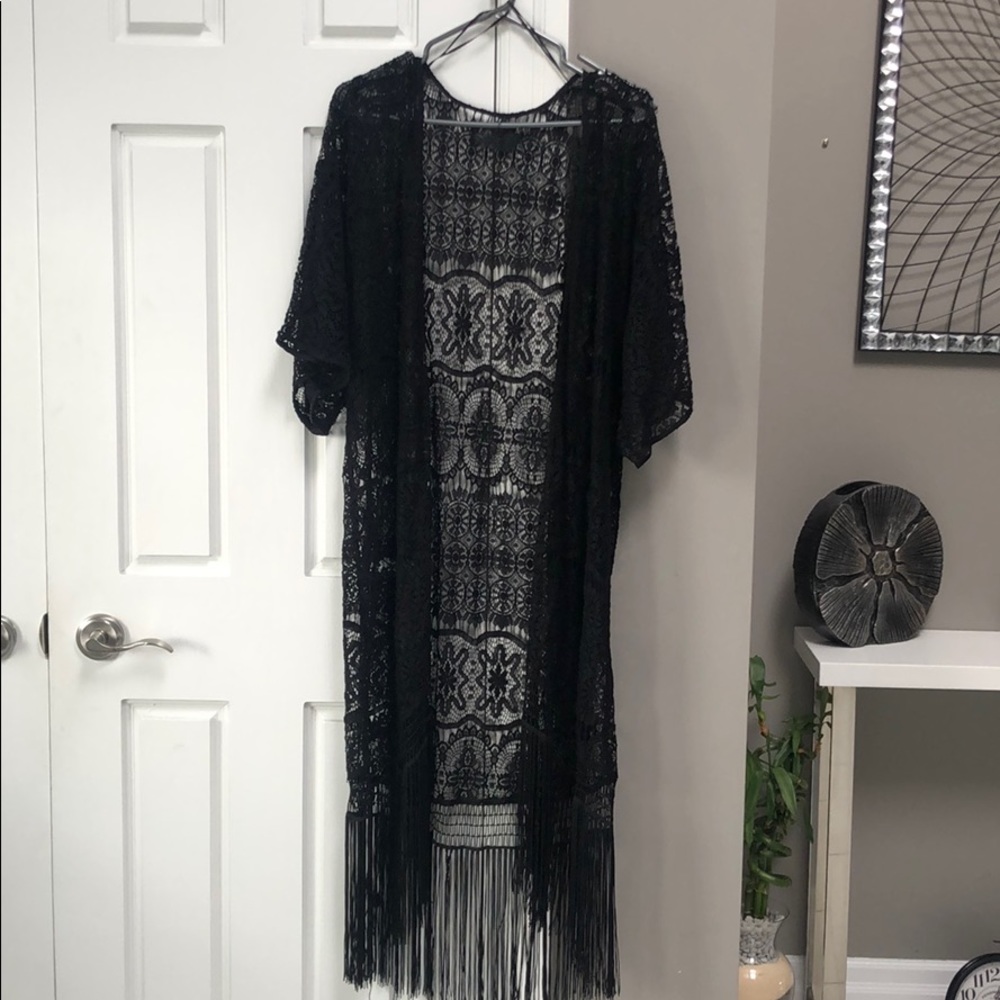 Beautiful lace long cardigan